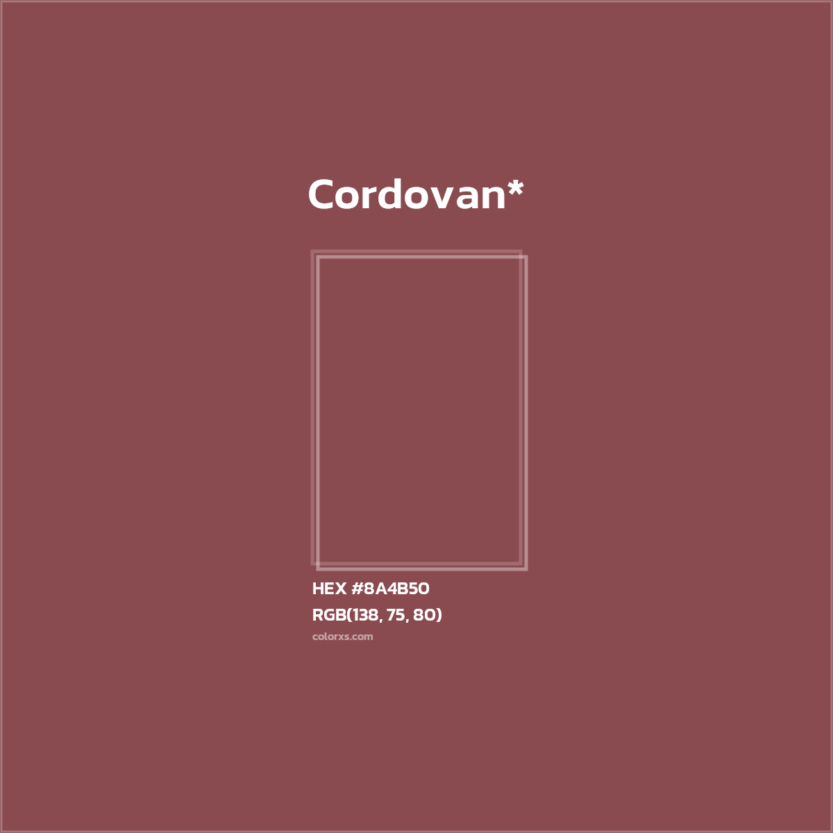 HEX #8A4B50 Color Name, Color Code, Palettes, Similar Paints, Images