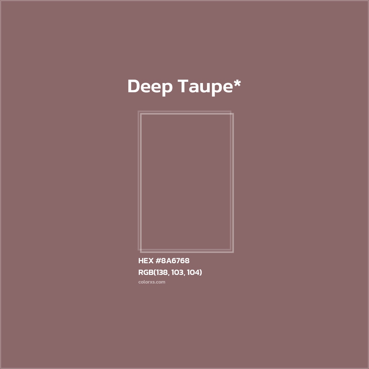 HEX #8A6768 Color Name, Color Code, Palettes, Similar Paints, Images