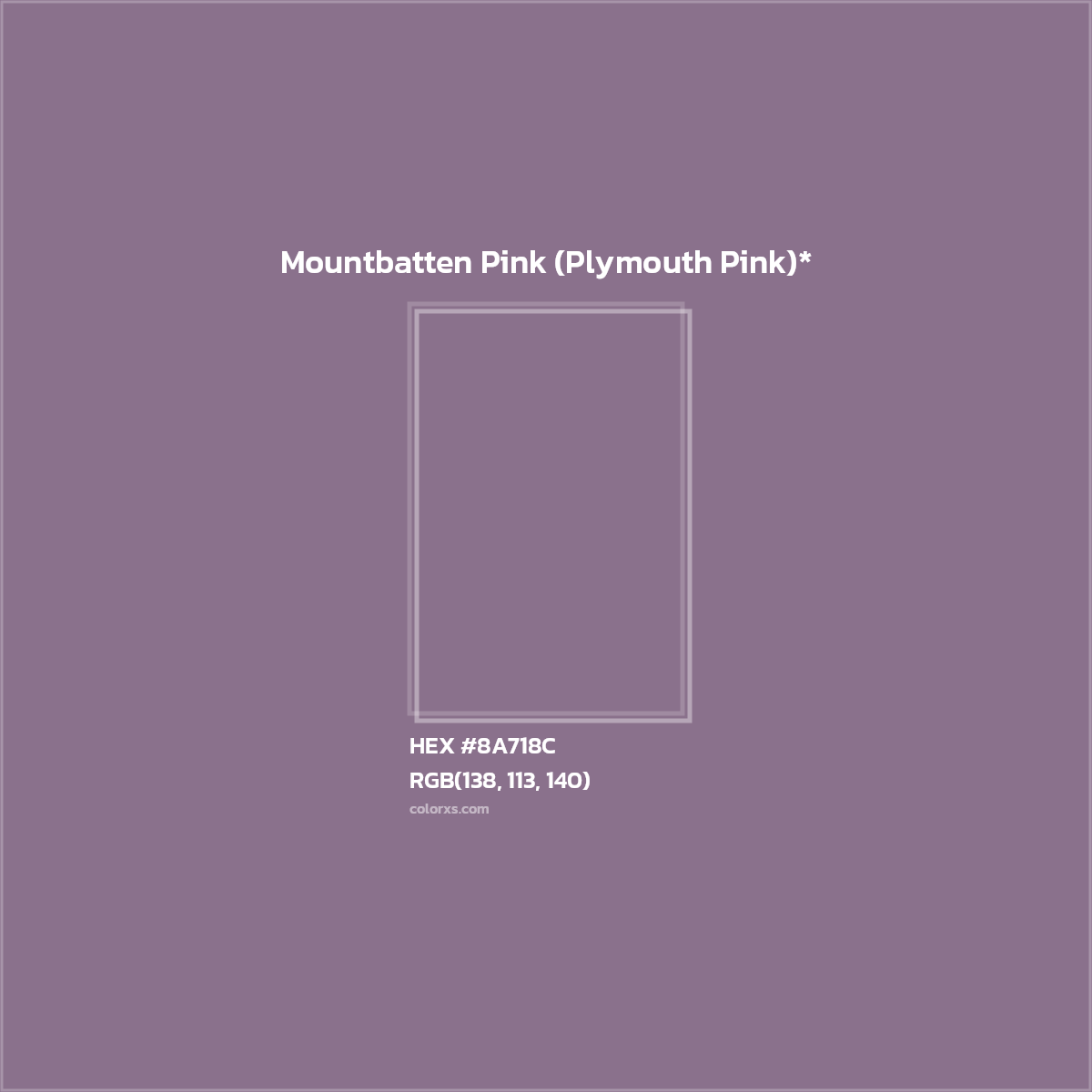 HEX #8A718C Color Name, Color Code, Palettes, Similar Paints, Images