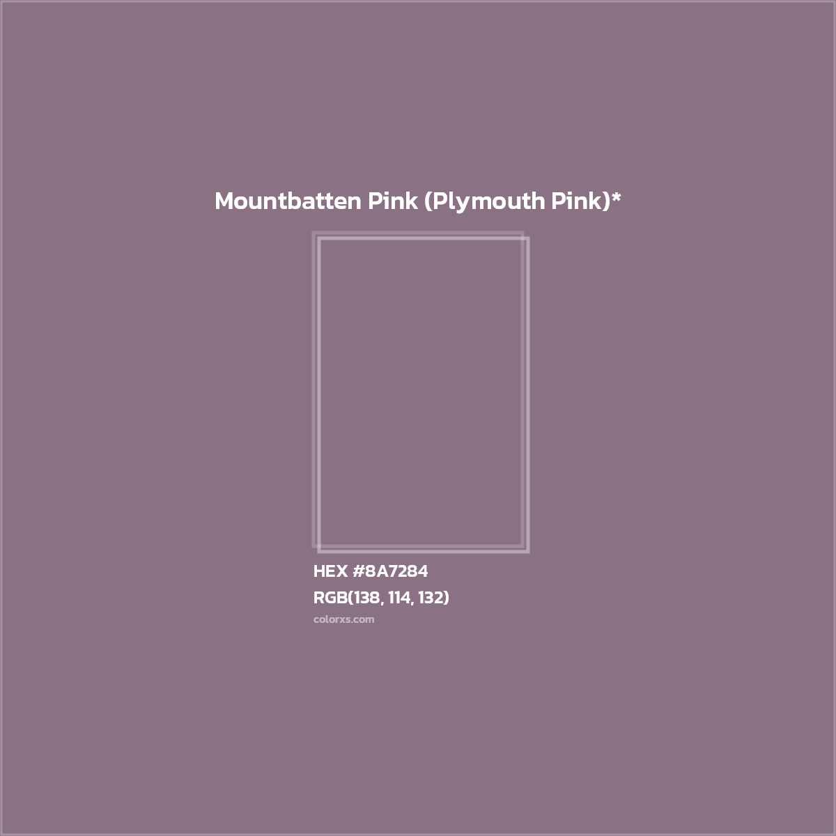 HEX #8A7284 Color Name, Color Code, Palettes, Similar Paints, Images