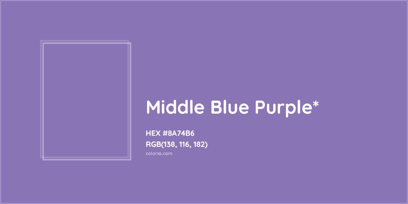 HEX #8A74B6 Color Name, Color Code, Palettes, Similar Paints, Images