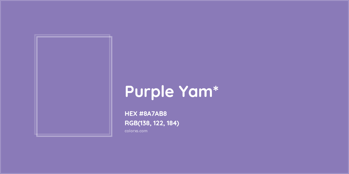HEX #8A7AB8 Color Name, Color Code, Palettes, Similar Paints, Images