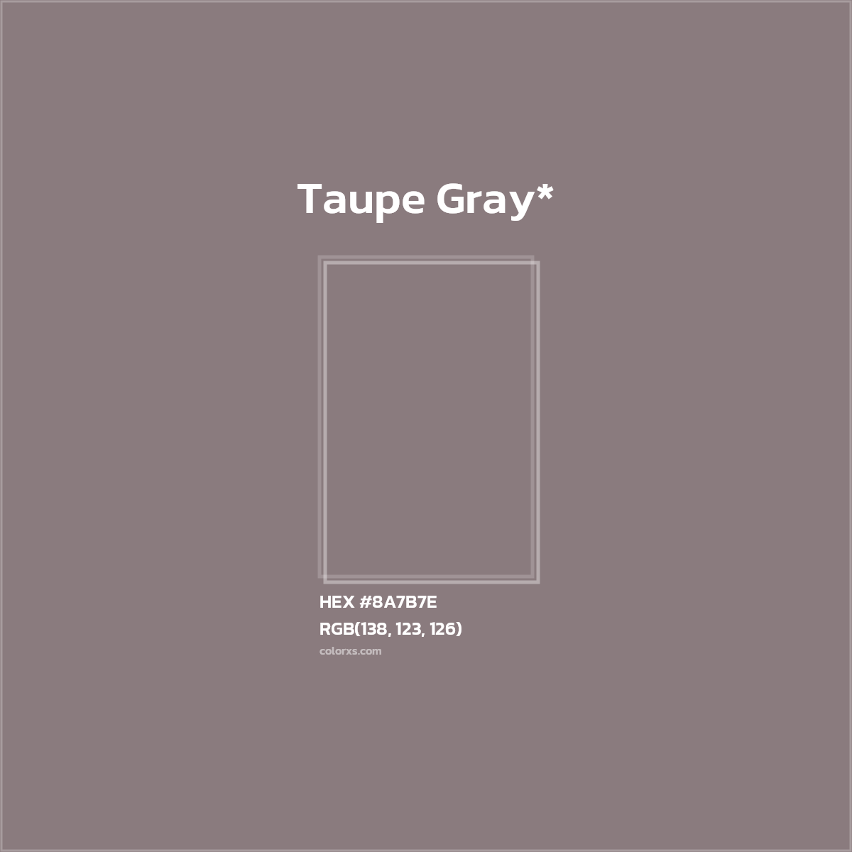 HEX #8A7B7E Color Name, Color Code, Palettes, Similar Paints, Images