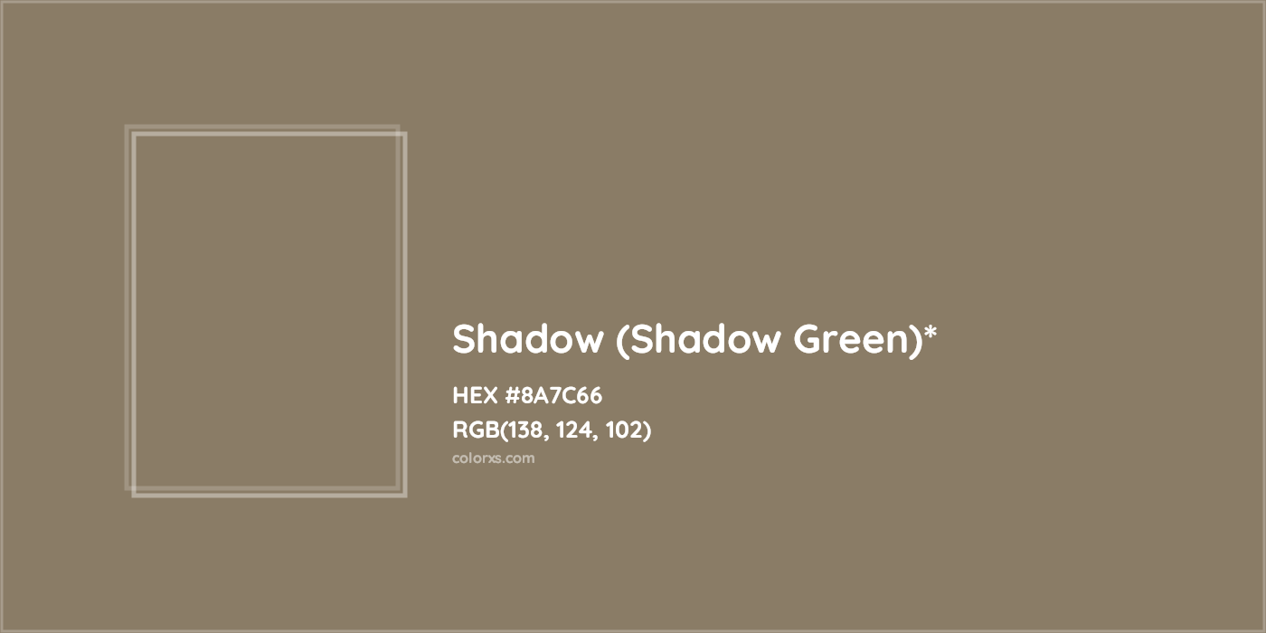 HEX #8A7C66 Color Name, Color Code, Palettes, Similar Paints, Images