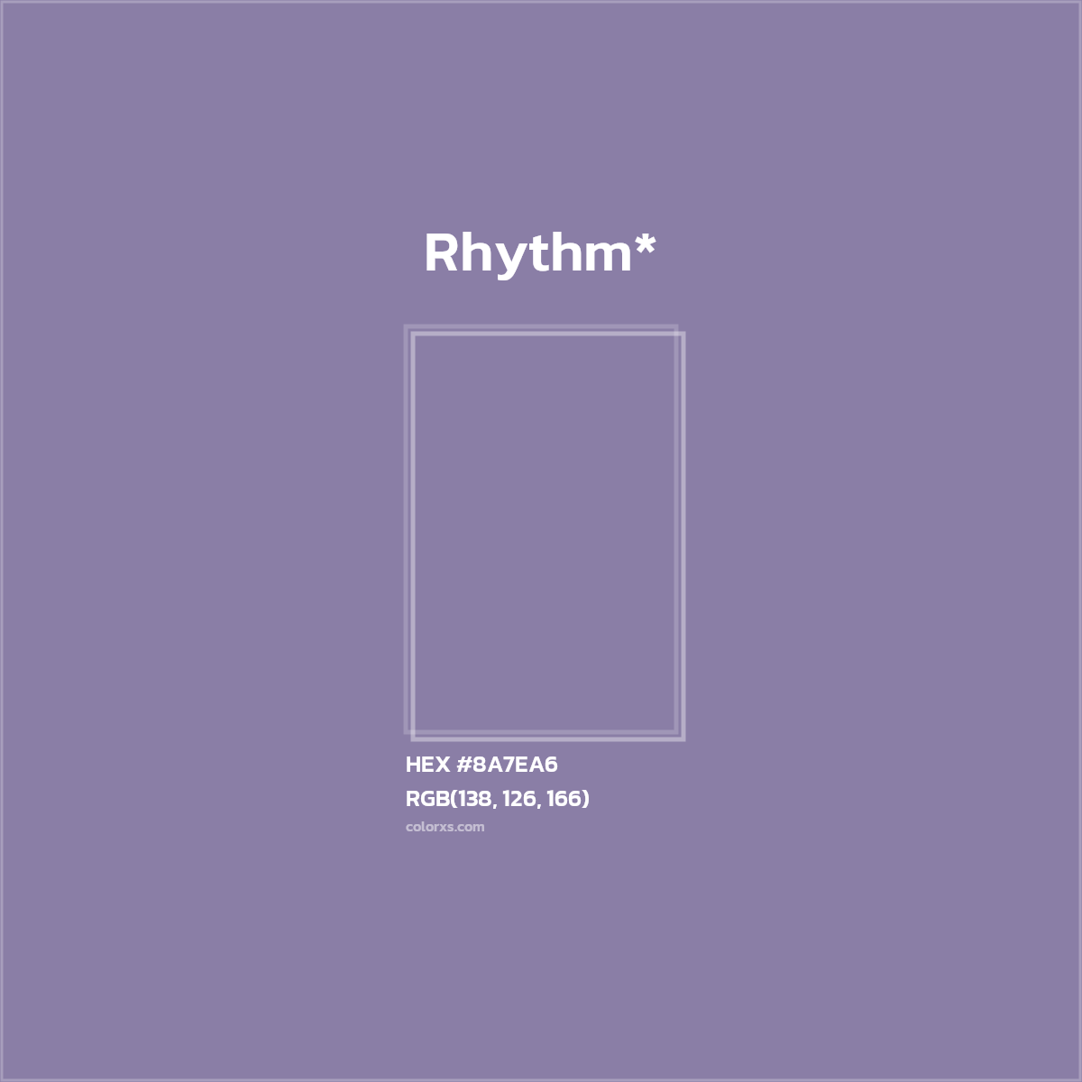 HEX #8A7EA6 Color Name, Color Code, Palettes, Similar Paints, Images