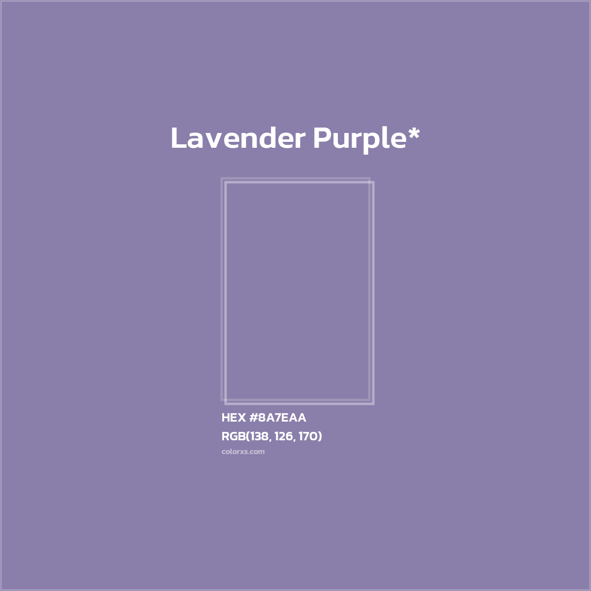 HEX #8A7EAA Color Name, Color Code, Palettes, Similar Paints, Images