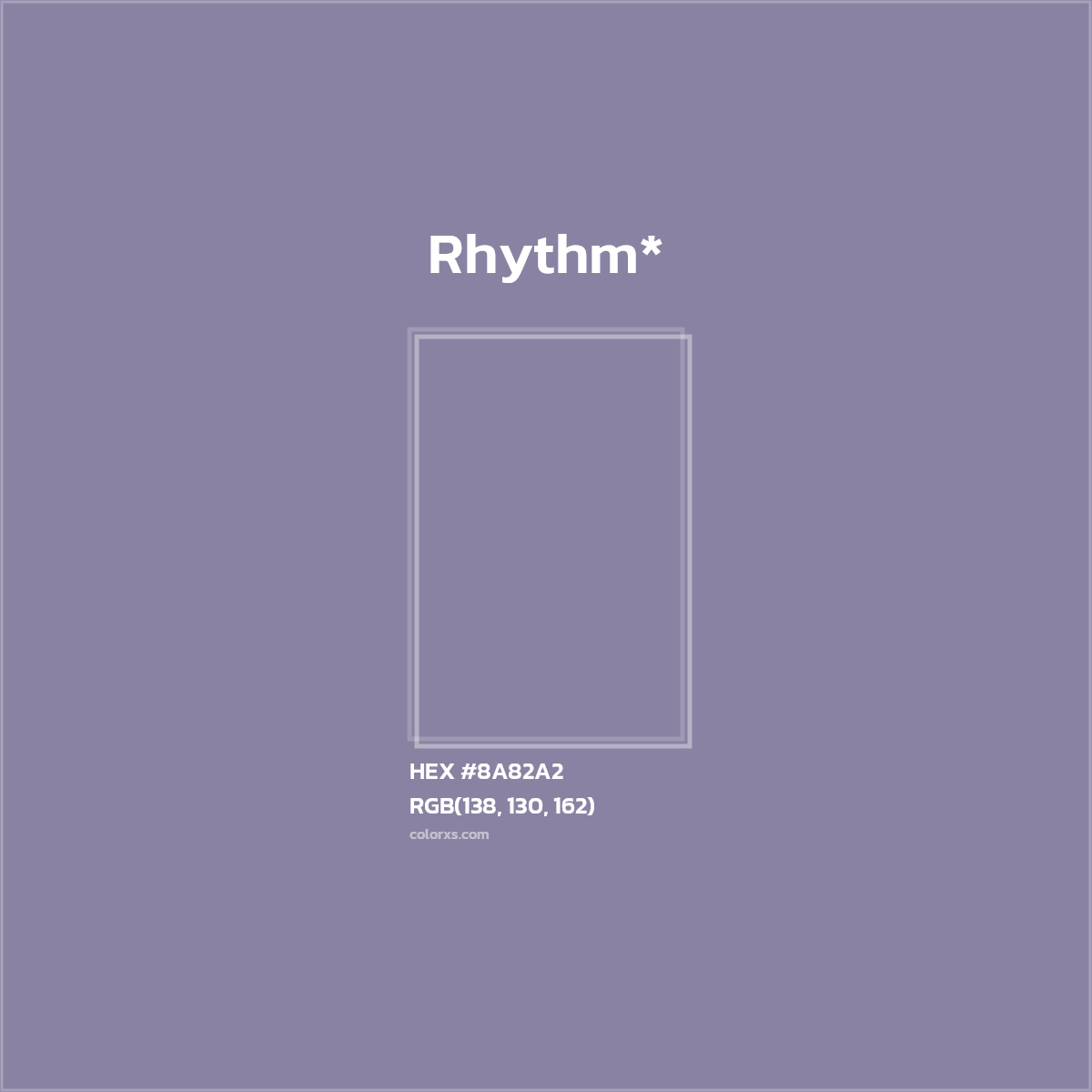 HEX #8A82A2 Color Name, Color Code, Palettes, Similar Paints, Images