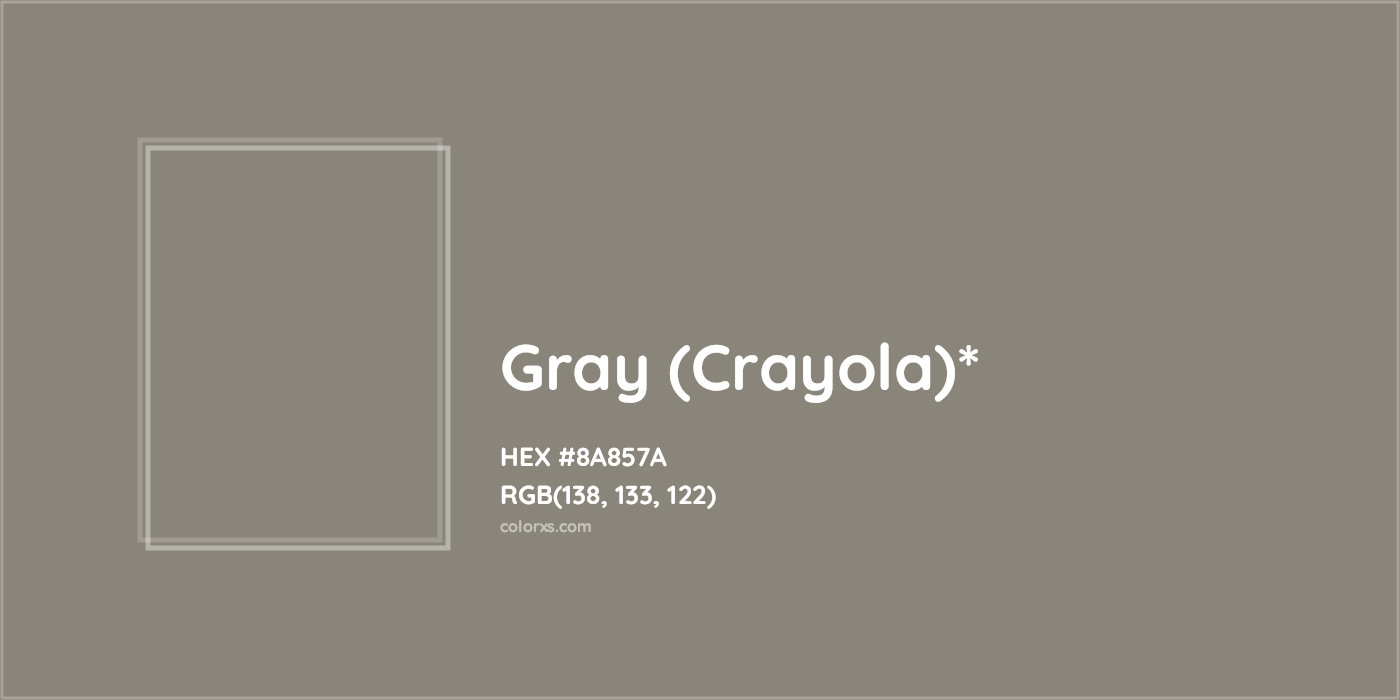 HEX #8A857A Color Name, Color Code, Palettes, Similar Paints, Images