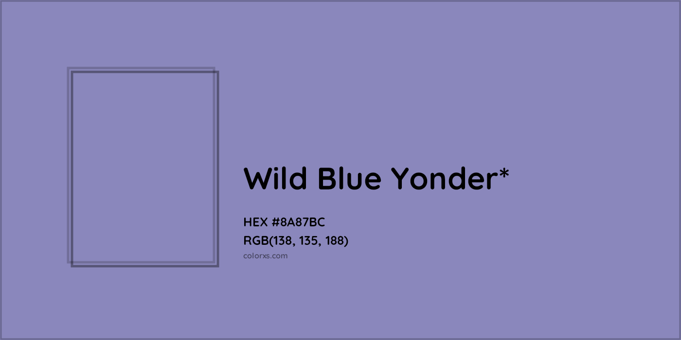 HEX #8A87BC Color Name, Color Code, Palettes, Similar Paints, Images