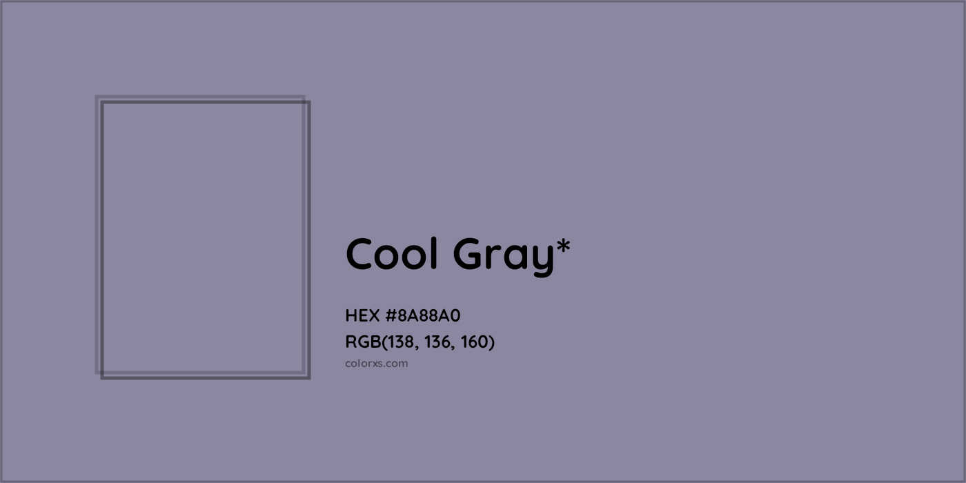 HEX #8A88A0 Color Name, Color Code, Palettes, Similar Paints, Images