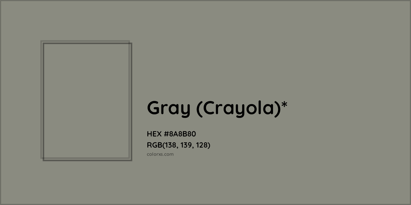 HEX #8A8B80 Color Name, Color Code, Palettes, Similar Paints, Images