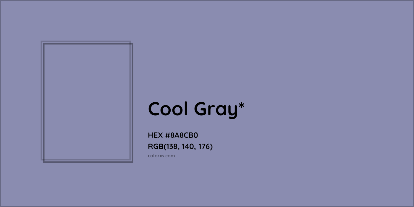 HEX #8A8CB0 Color Name, Color Code, Palettes, Similar Paints, Images