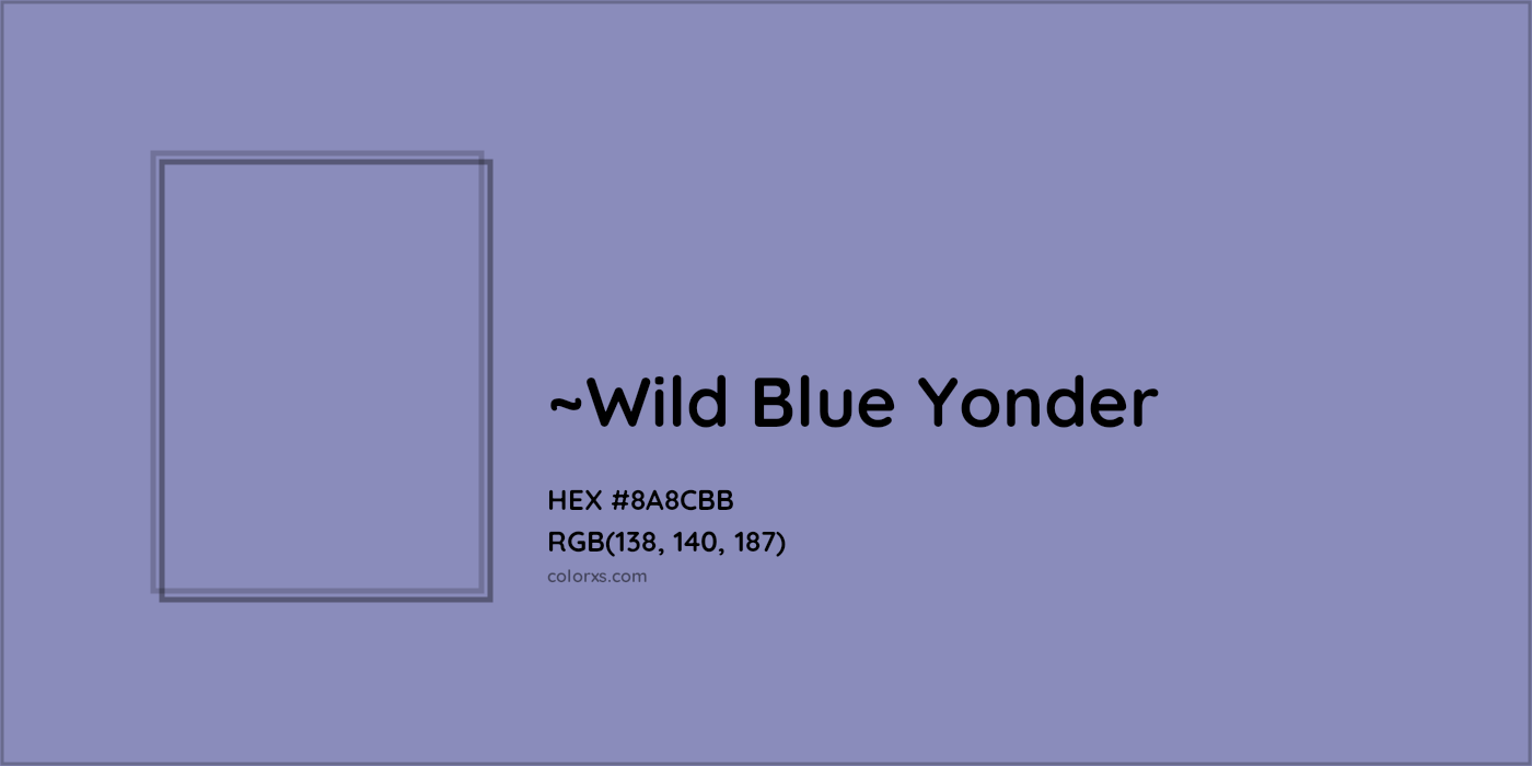 HEX #8A8CBB Color Name, Color Code, Palettes, Similar Paints, Images