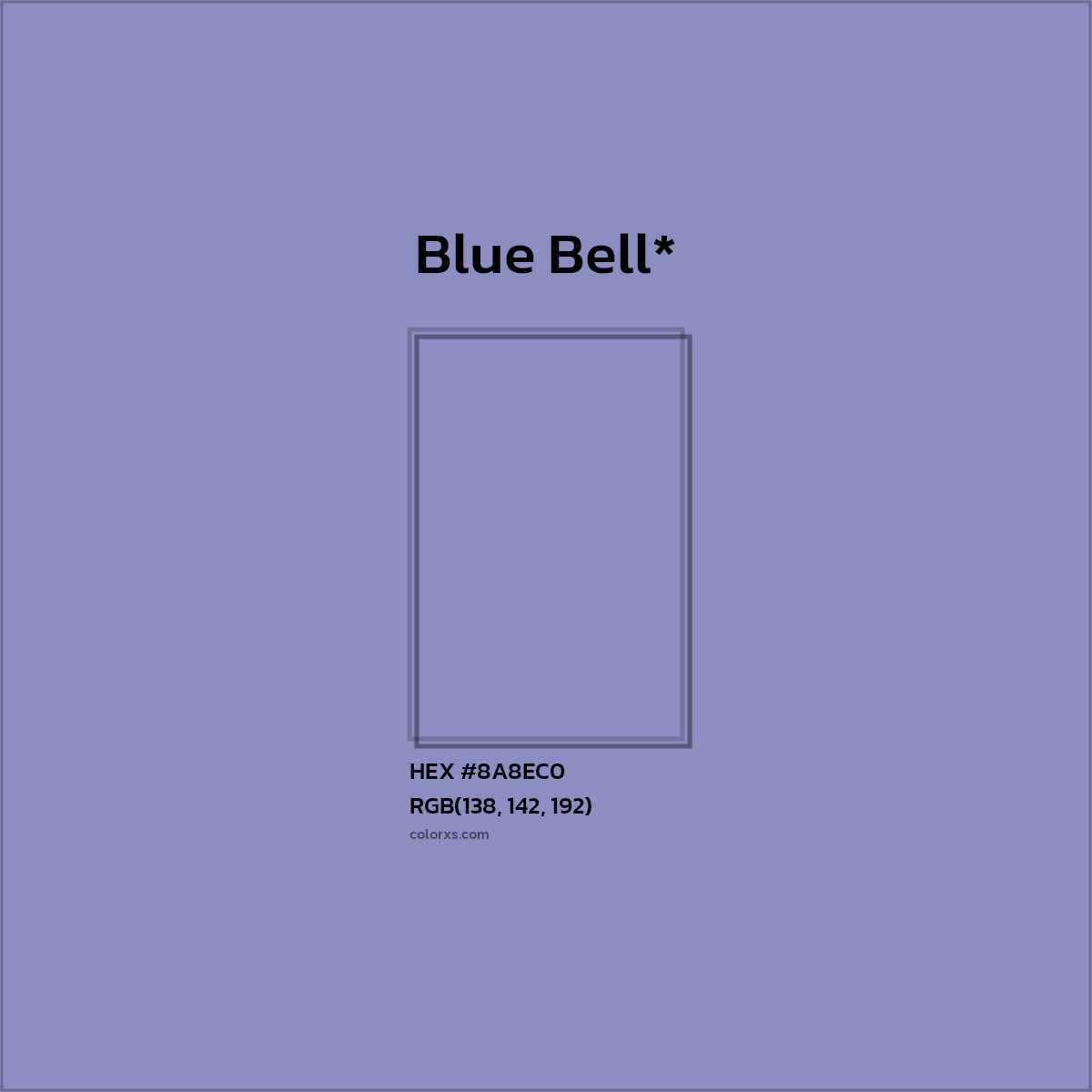 HEX #8A8EC0 Color Name, Color Code, Palettes, Similar Paints, Images