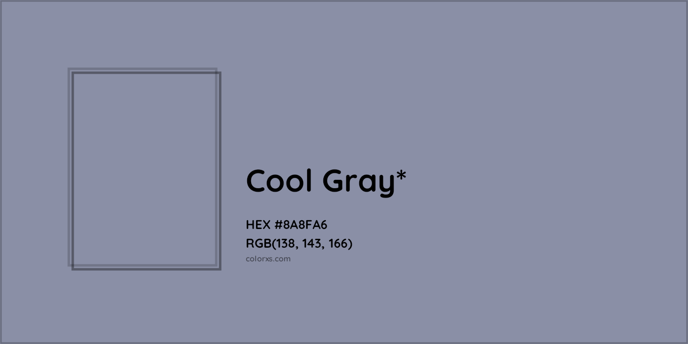 HEX #8A8FA6 Color Name, Color Code, Palettes, Similar Paints, Images