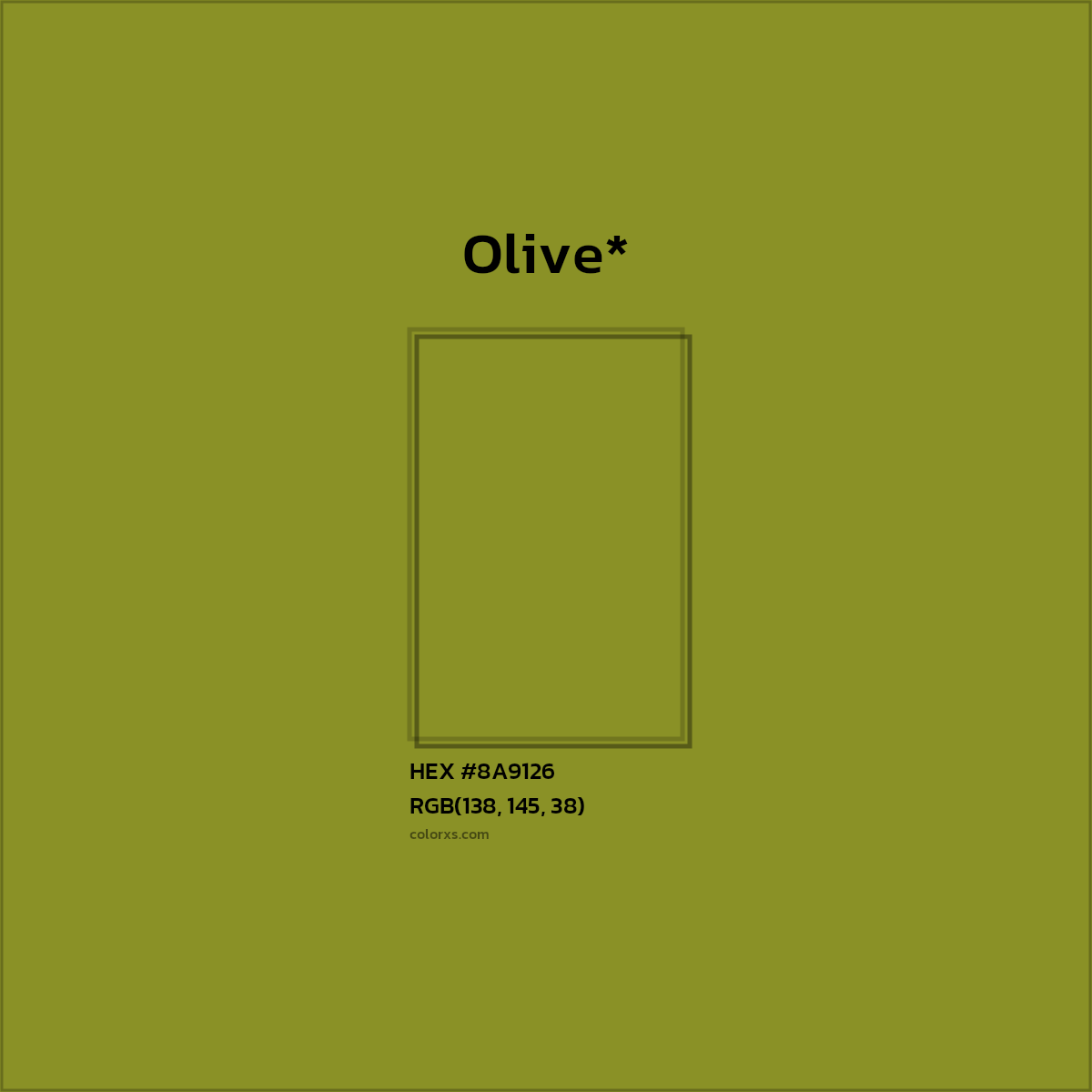 HEX #8A9126 Color Name, Color Code, Palettes, Similar Paints, Images