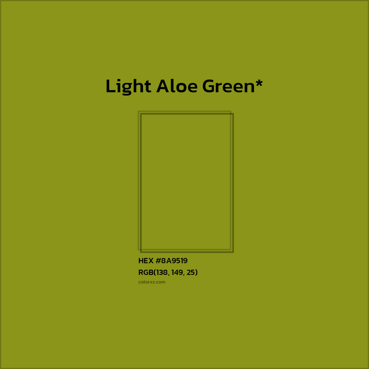 HEX #8A9519 Color Name, Color Code, Palettes, Similar Paints, Images