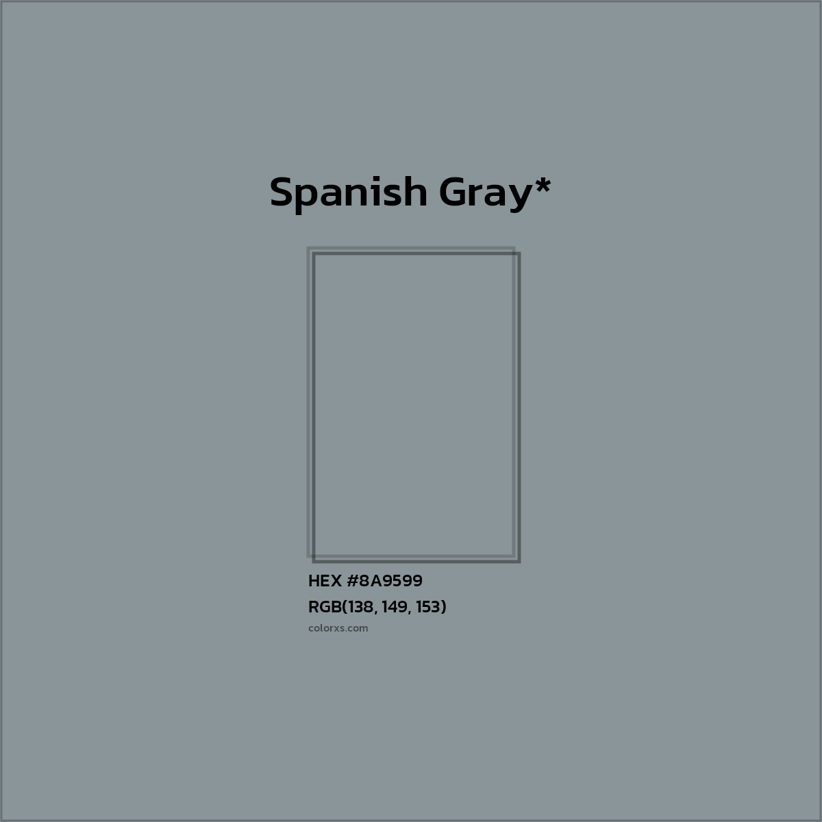 HEX #8A9599 Color Name, Color Code, Palettes, Similar Paints, Images
