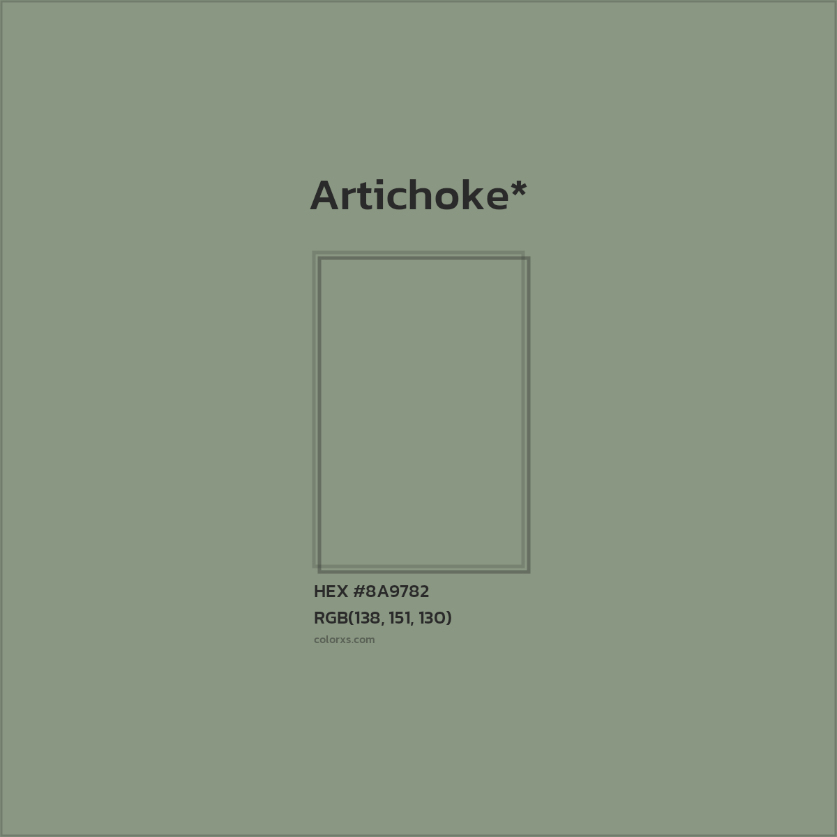 HEX #8A9782 Color Name, Color Code, Palettes, Similar Paints, Images