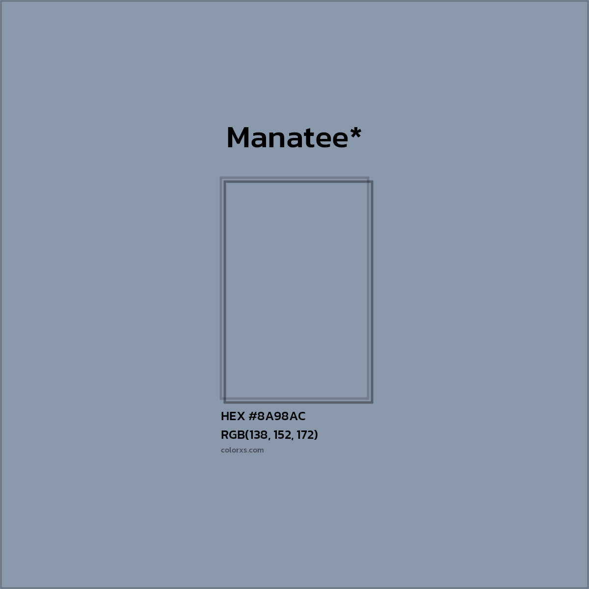 HEX #8A98AC Color Name, Color Code, Palettes, Similar Paints, Images