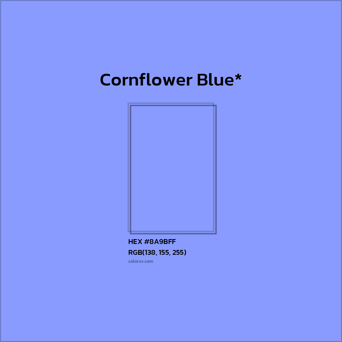 HEX #8A9BFF Color Name, Color Code, Palettes, Similar Paints, Images