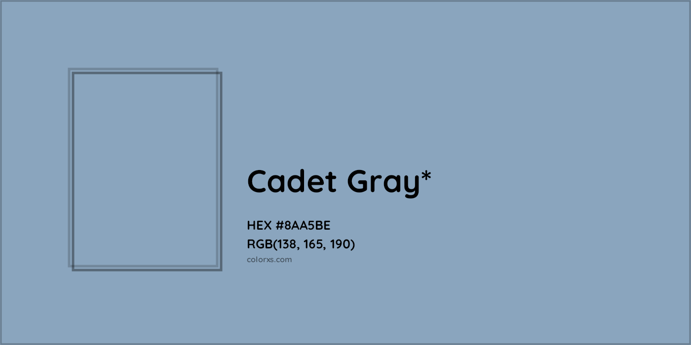 HEX #8AA5BE Color Name, Color Code, Palettes, Similar Paints, Images