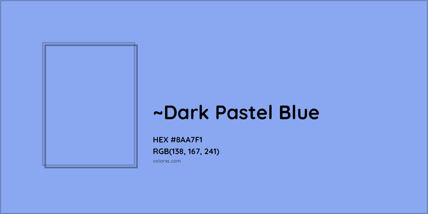 HEX #8AA7F1 Color Name, Color Code, Palettes, Similar Paints, Images