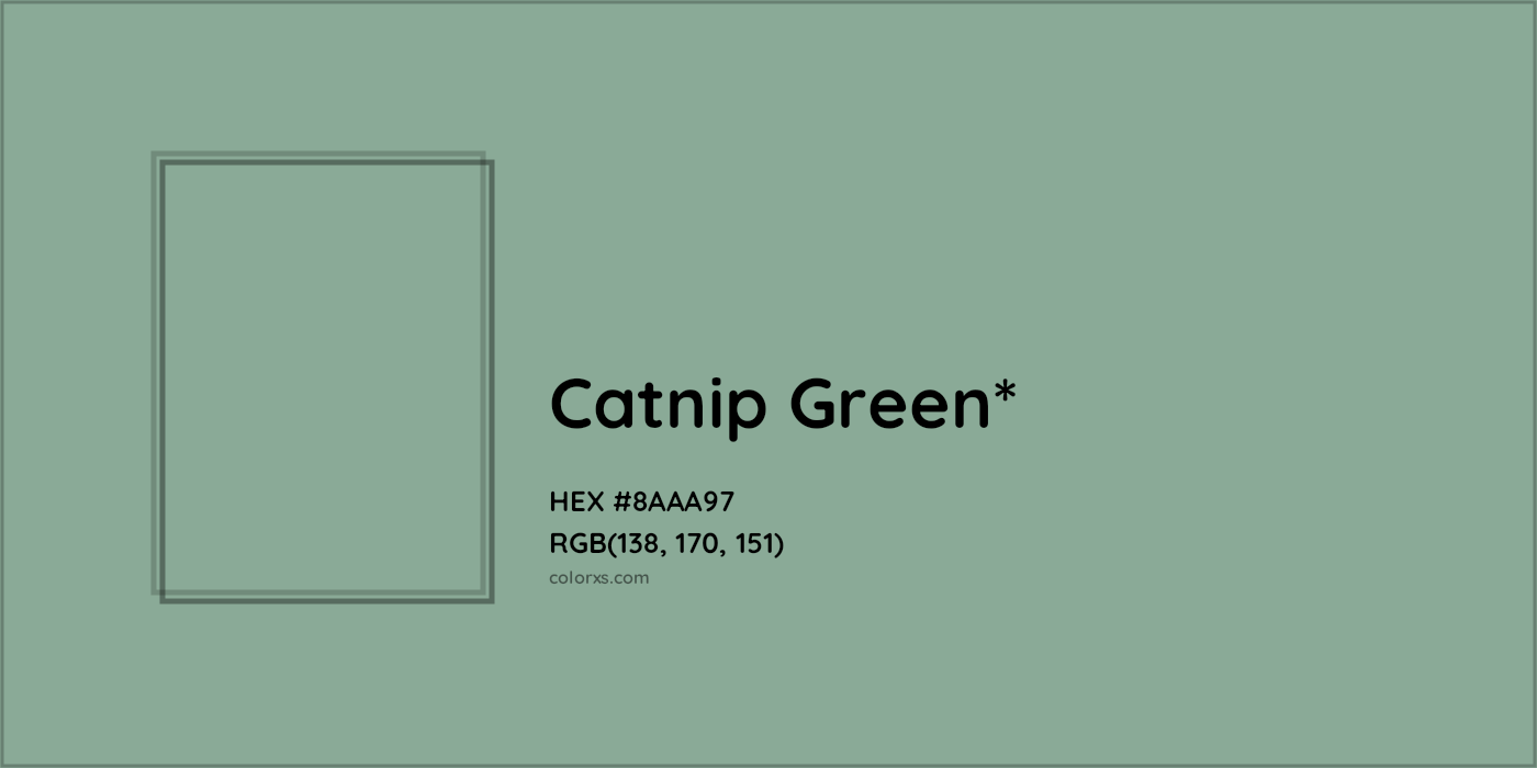 HEX #8AAA97 Color Name, Color Code, Palettes, Similar Paints, Images