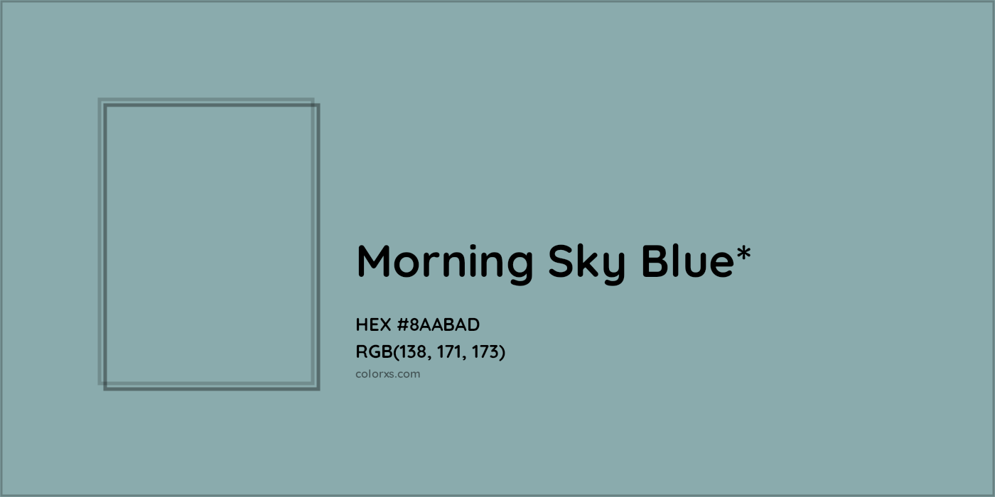 HEX #8AABAD Color Name, Color Code, Palettes, Similar Paints, Images