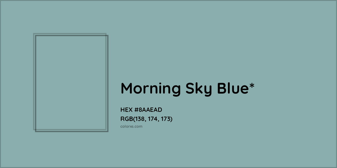 HEX #8AAEAD Color Name, Color Code, Palettes, Similar Paints, Images