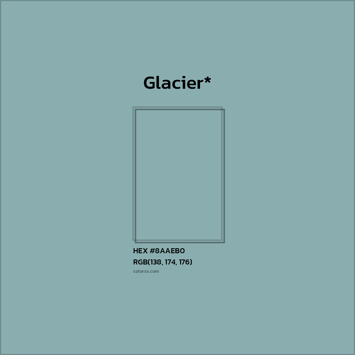 HEX #8AAEB0 Color Name, Color Code, Palettes, Similar Paints, Images