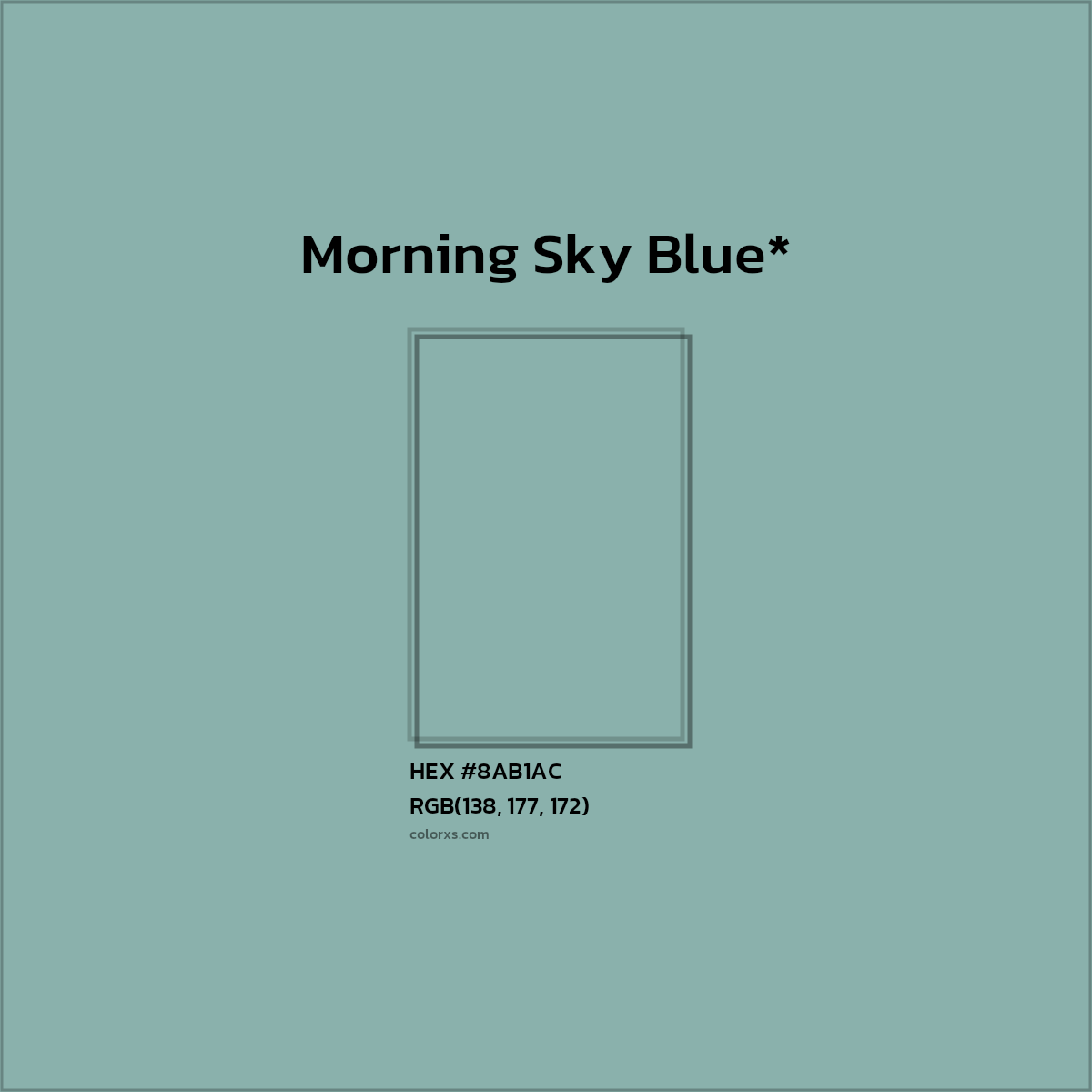 HEX #8AB1AC Color Name, Color Code, Palettes, Similar Paints, Images