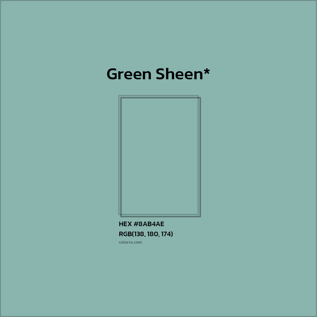 HEX #8AB4AE Color Name, Color Code, Palettes, Similar Paints, Images
