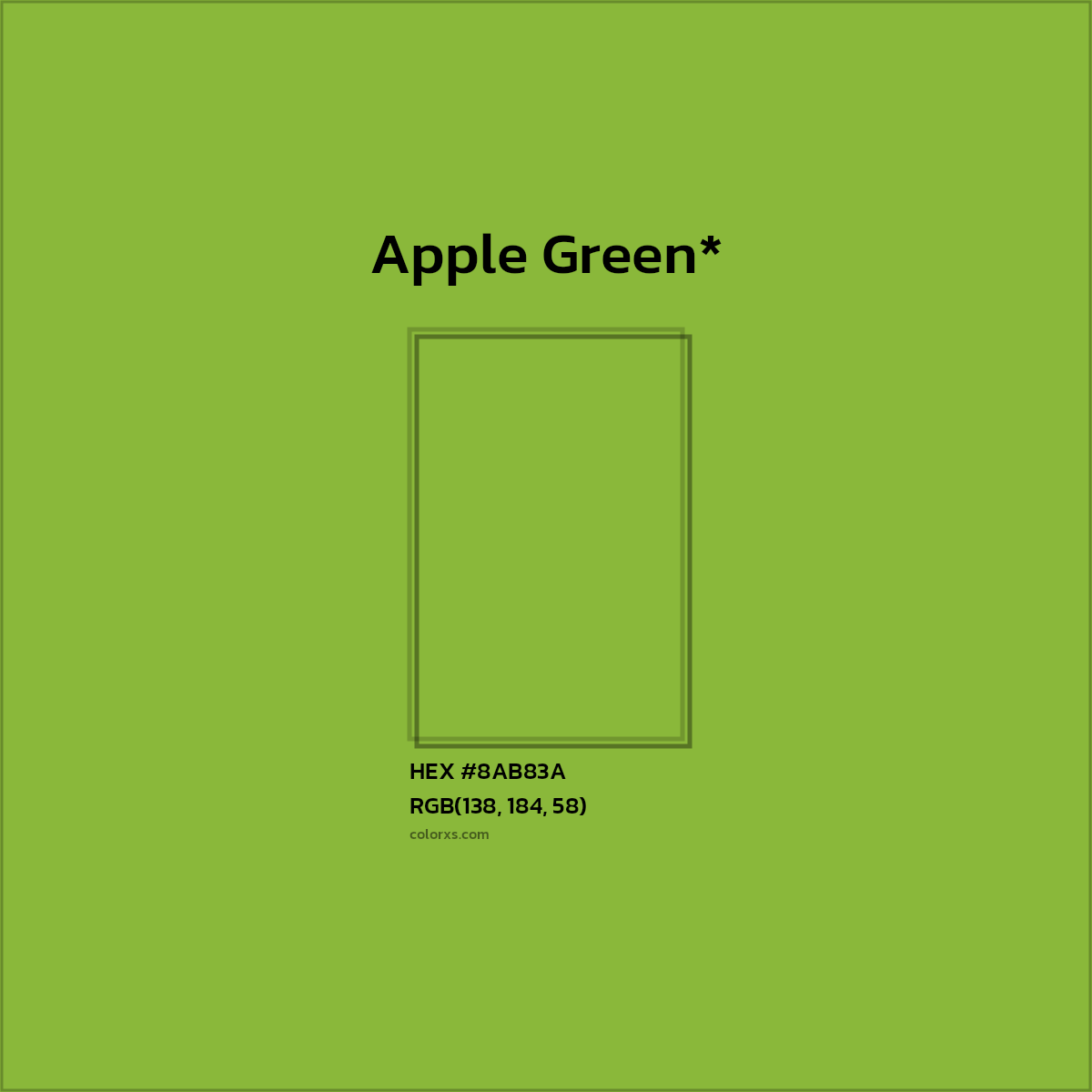 HEX #8AB83A Color Name, Color Code, Palettes, Similar Paints, Images