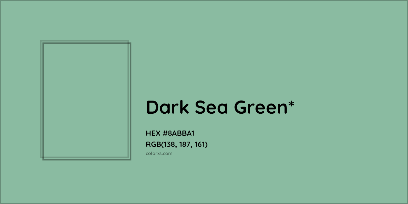 HEX #8ABBA1 Color Name, Color Code, Palettes, Similar Paints, Images