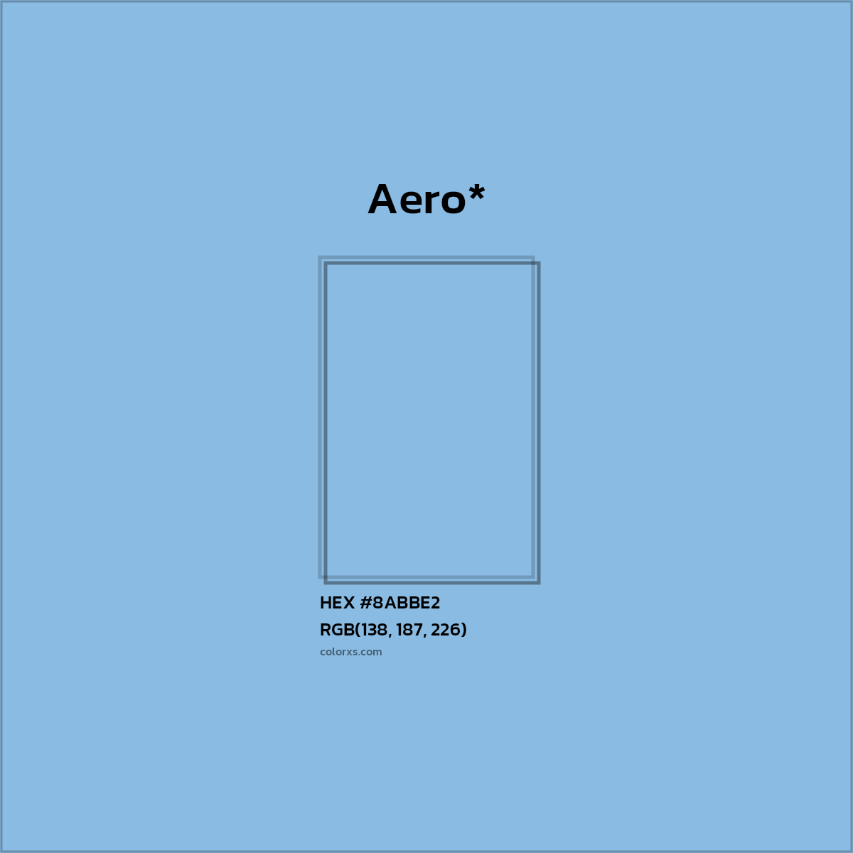 HEX #8ABBE2 Color Name, Color Code, Palettes, Similar Paints, Images