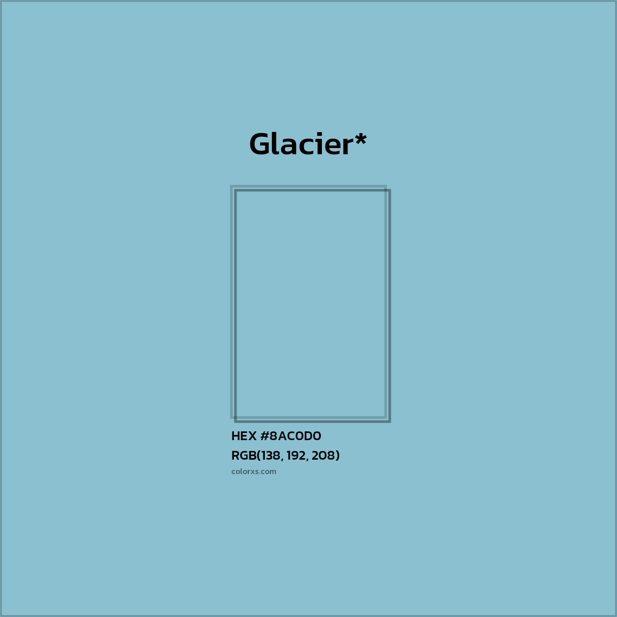 HEX #8AC0D0 Color Name, Color Code, Palettes, Similar Paints, Images