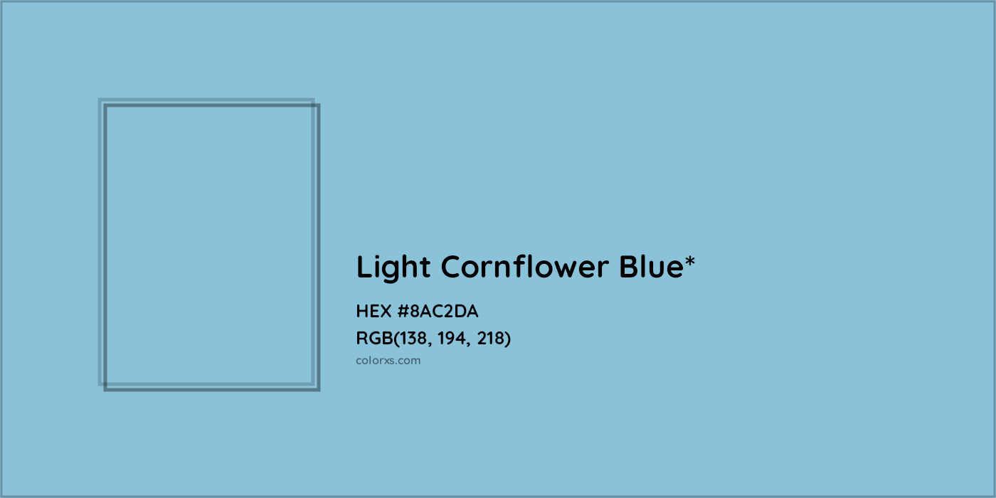 HEX #8AC2DA Color Name, Color Code, Palettes, Similar Paints, Images