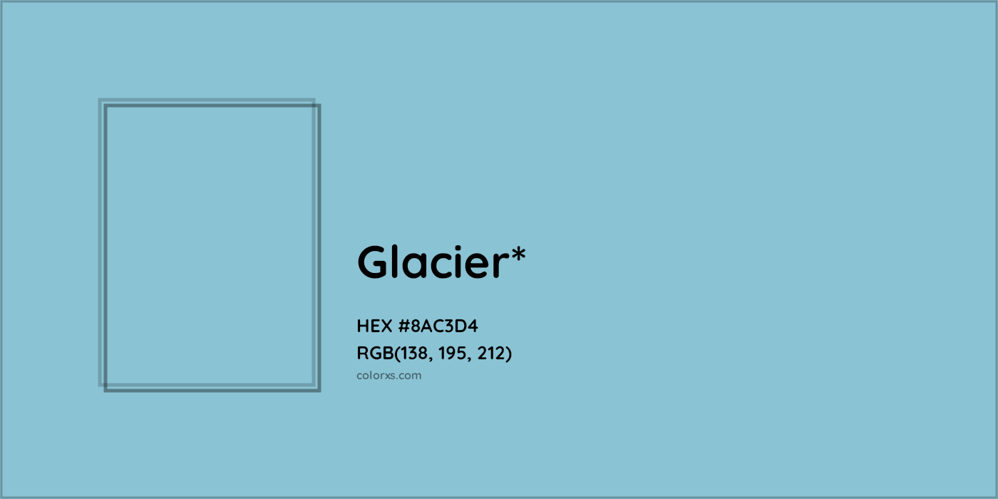 HEX #8AC3D4 Color Name, Color Code, Palettes, Similar Paints, Images