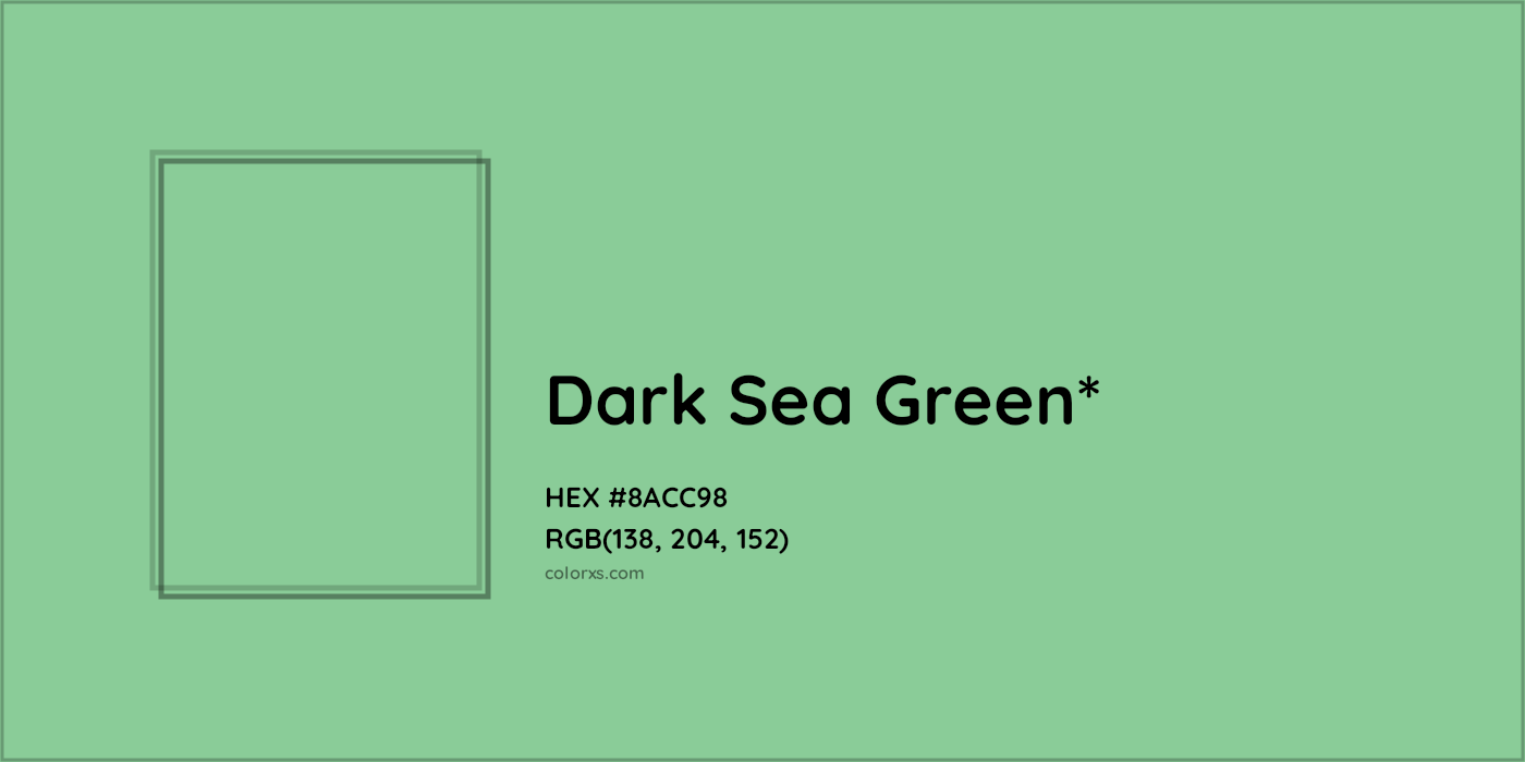 HEX #8ACC98 Color Name, Color Code, Palettes, Similar Paints, Images