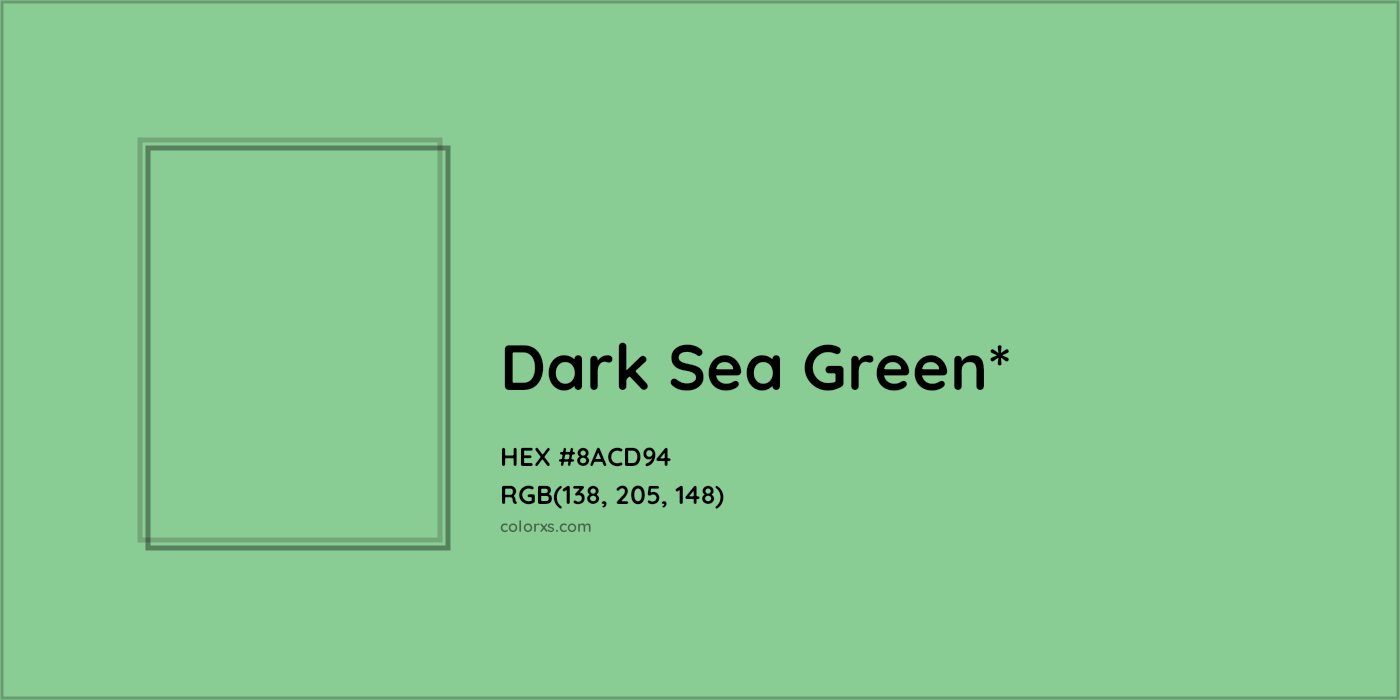 HEX #8ACD94 Color Name, Color Code, Palettes, Similar Paints, Images