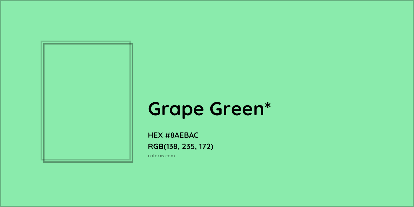 HEX #8AEBAC Color Name, Color Code, Palettes, Similar Paints, Images