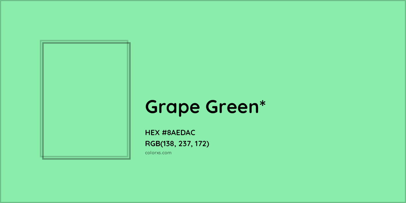 HEX #8AEDAC Color Name, Color Code, Palettes, Similar Paints, Images