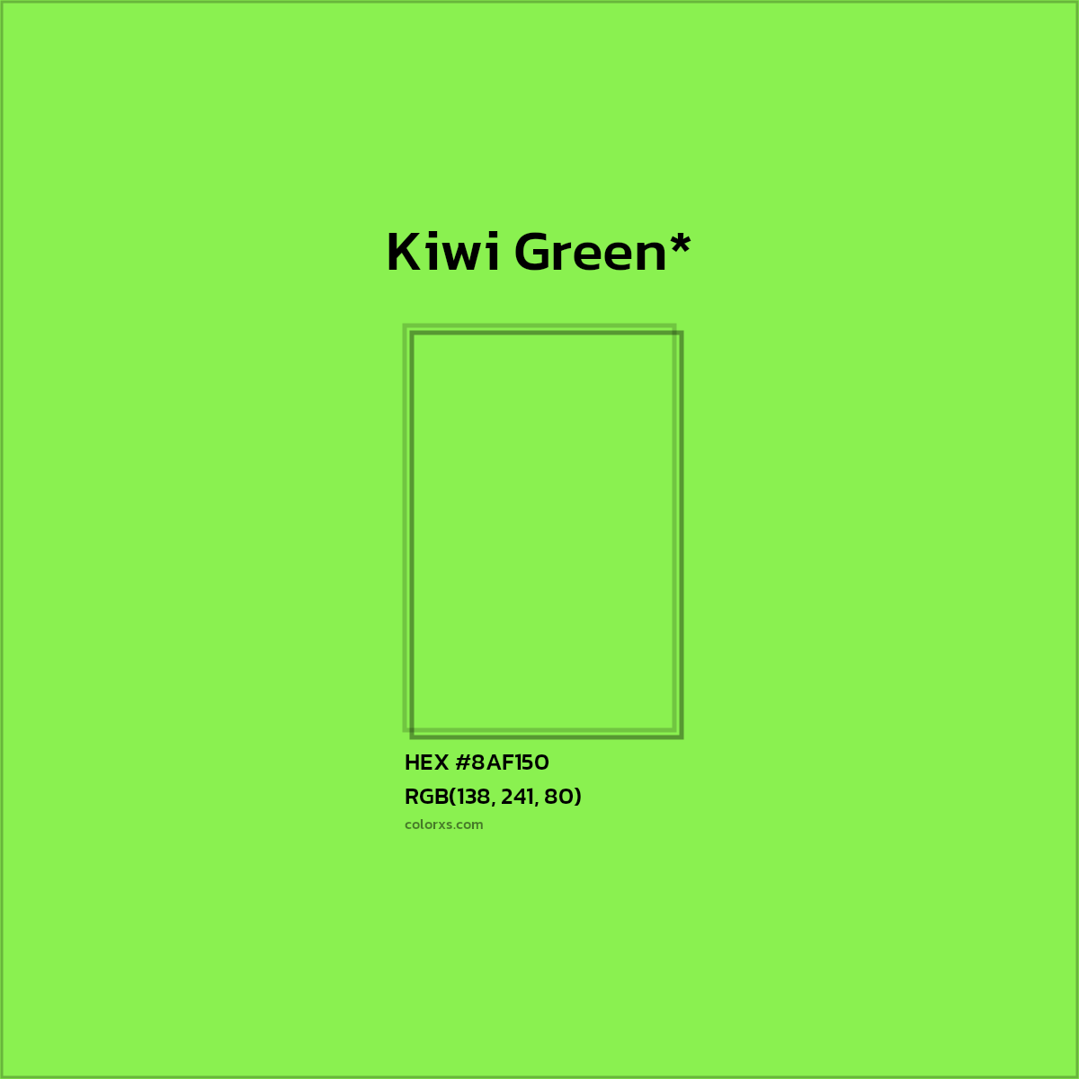 HEX #8AF150 Color Name, Color Code, Palettes, Similar Paints, Images
