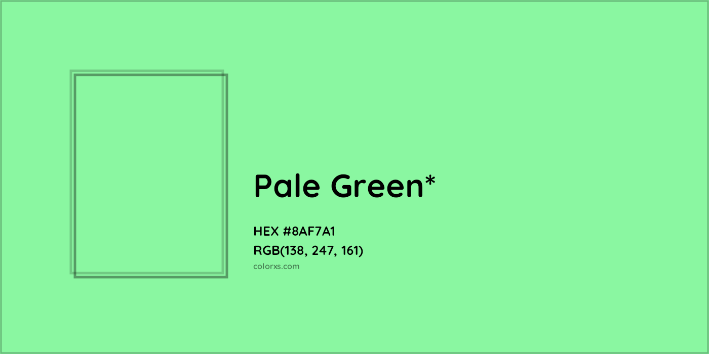 HEX #8AF7A1 Color Name, Color Code, Palettes, Similar Paints, Images