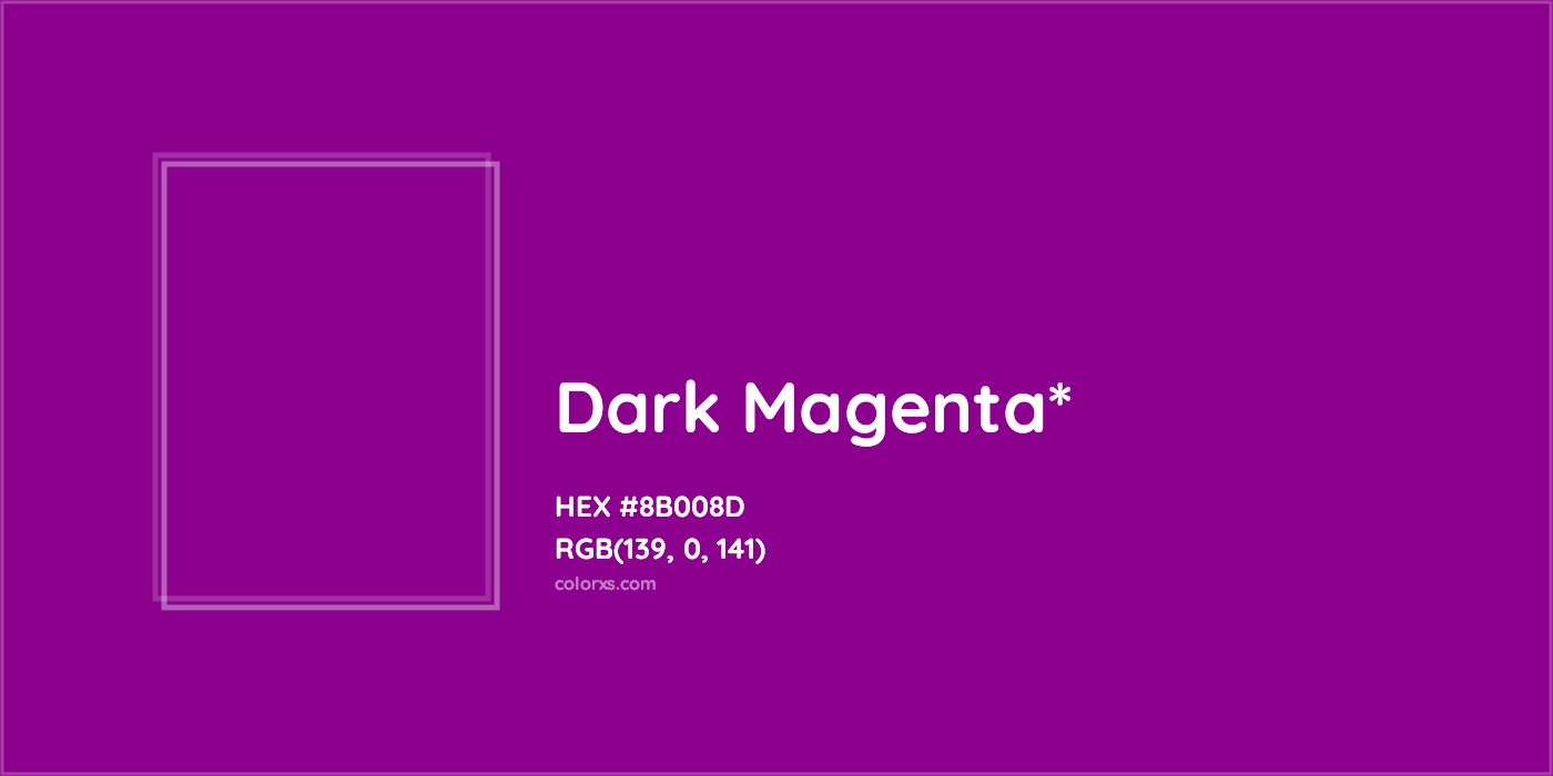 HEX #8B008D Color Name, Color Code, Palettes, Similar Paints, Images