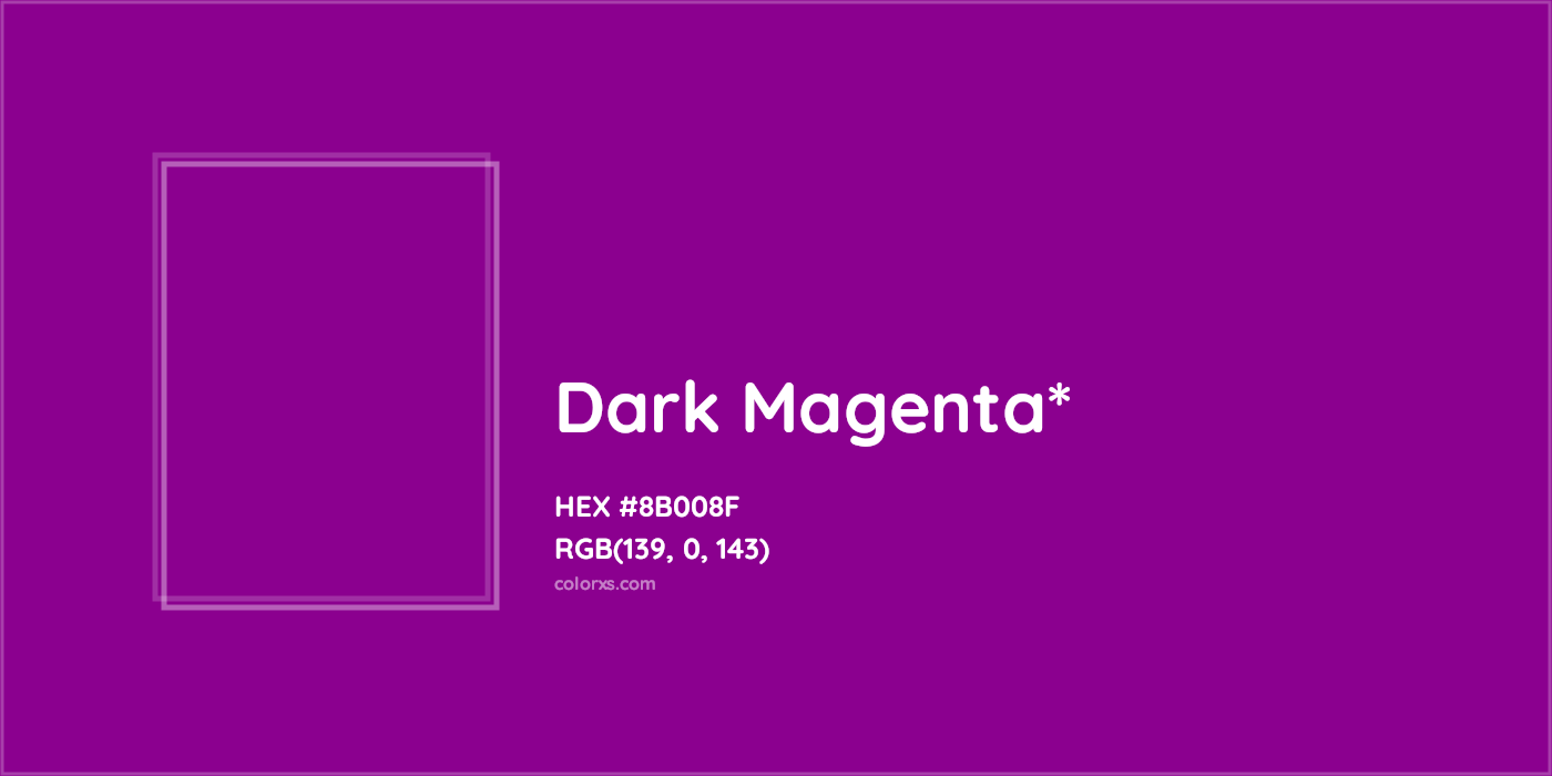 HEX #8B008F Color Name, Color Code, Palettes, Similar Paints, Images