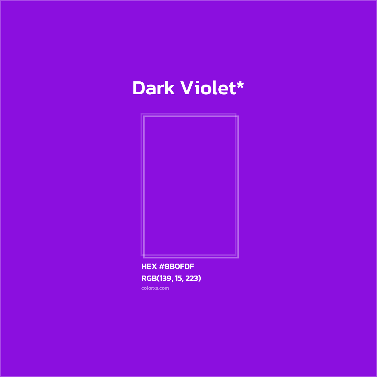 HEX #8B0FDF Color Name, Color Code, Palettes, Similar Paints, Images