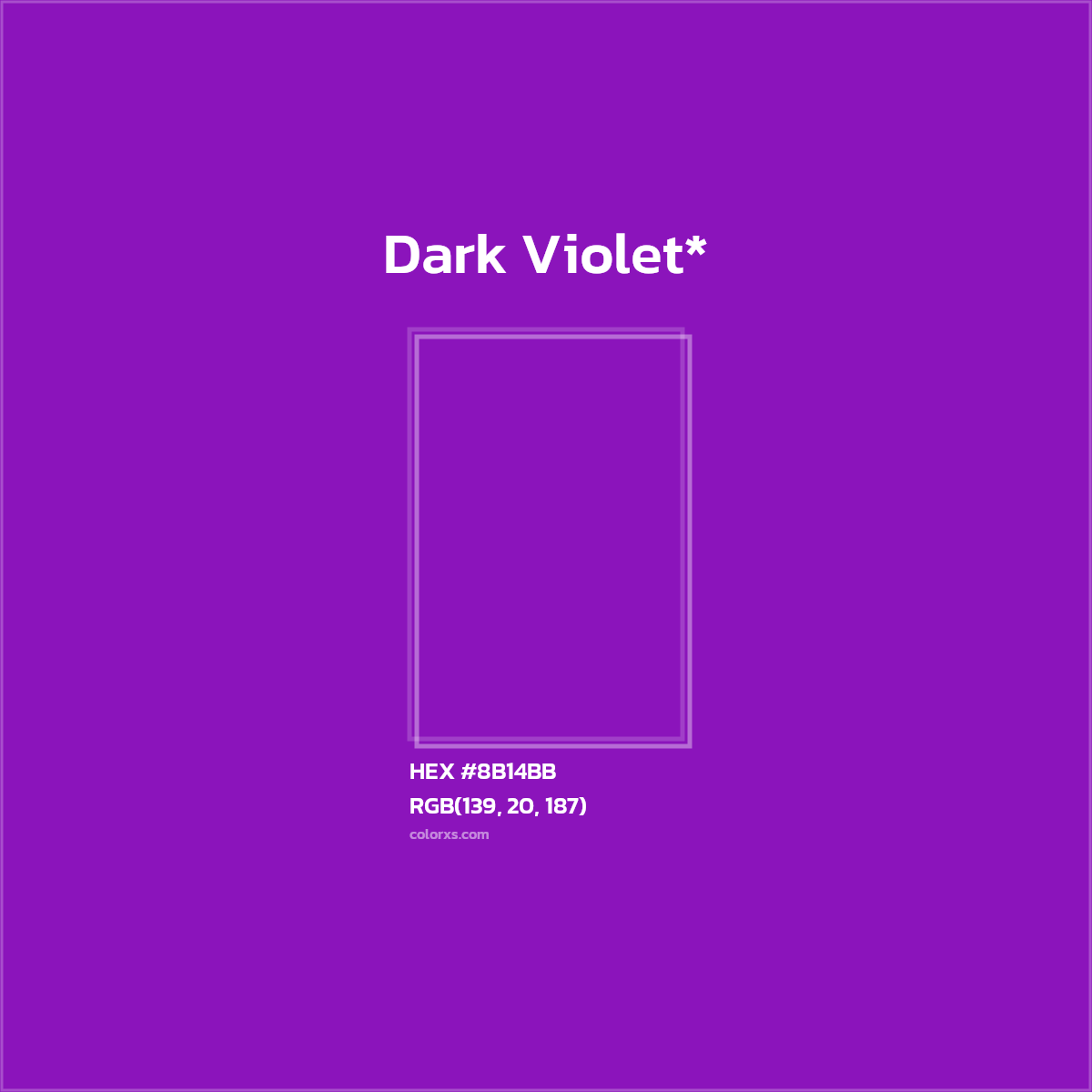 HEX #8B14BB Color Name, Color Code, Palettes, Similar Paints, Images