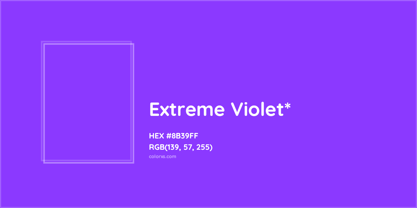 HEX #8B39FF Color Name, Color Code, Palettes, Similar Paints, Images